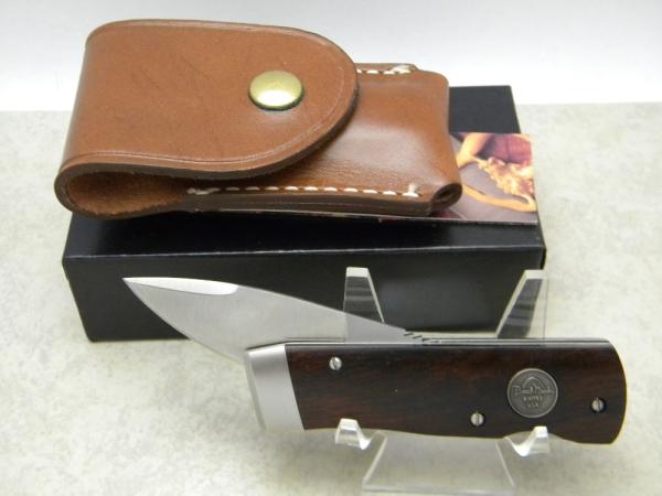 Bench Mark Knives USA Cocobolo Rolox System Slide Open Knife & Pouch NIB