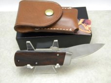 Bench Mark Knives USA Cocobolo Rolox System Slide Open Knife & Pouch NIB