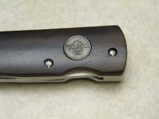 Bench Mark Knives USA Cocobolo Rolox System Slide Open Knife & Pouch NIB