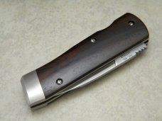 Bench Mark Knives USA Cocobolo Rolox System Slide Open Knife & Pouch NIB