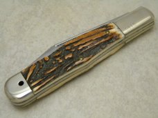 Bear Creek Taylor Cutlery Kingsport, Tenn. Stag Robert E. Lee Coke Bottle Knife in Box c.1979