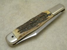 Bear Creek Taylor Cutlery Kingsport, Tenn. Stag Robert E. Lee Coke Bottle Knife in Box c.1979