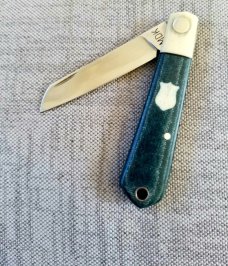 MDK custom Native, Teal  micarta scales.giaraffe bolsters and SHIELDS, lanyard 3.75