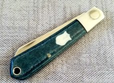 MDK custom Native, Teal  micarta scales.giaraffe bolsters and SHIELDS, lanyard 3.75