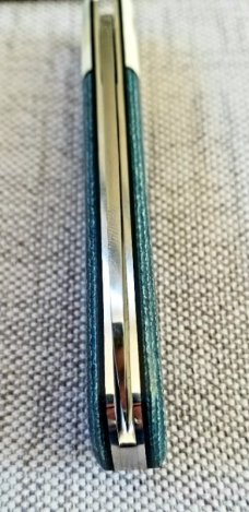 MDK custom Native, Teal  micarta scales.giaraffe bolsters and SHIELDS, lanyard 3.75