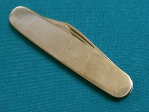VINTAGE STAINLESS KAYLAN SYRACUSE NY EQUAL END CIGAR PEN JACK FOLDING POCKET KNIFE KNIVES OLD