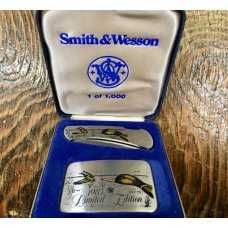 1983 Limited Edition Smith & Wesson Knife and Buckle Set with ducks