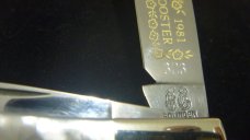 Fight&#39;n Rooster Mother of Pearl Gunstock 1981