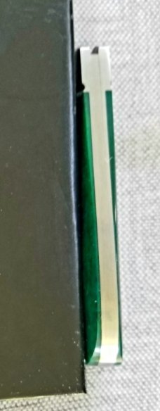 Dean Robertson Custom Green Smooth Bone Zulu Knife, 01 Tool, 4"  clsd,New,box and coa#276