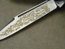Fight'n Rooster Germany Celebrated Pink Cracked Abalone Pearl 5 Blade Stockman Knife **RARE**