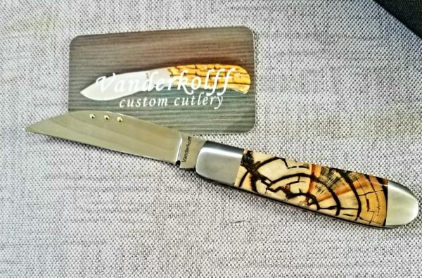 Steve Vanderkolff Crosscut Mammoth Ivory,wayback,dot system for pulls. CPM-154,4"