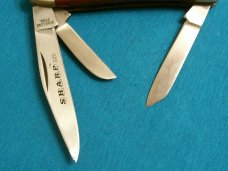SHARP 325 JAPAN STAINLESS FOLDING POCKET KNIFE KNIVES OLD
