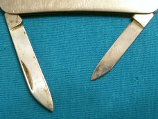 VINTAGE STAINLESS EKA SWEDEN EQUAL END PEN JACK FOLDING POCKET FILE KNIFE KNIVES OLD SWEDEN AD