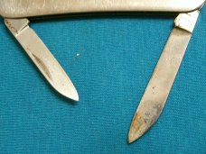 VINTAGE STAINLESS EKA SWEDEN EQUAL END PEN JACK FOLDING POCKET FILE KNIFE KNIVES OLD SWEDEN AD