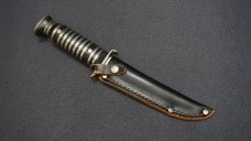 + VNTG RARE DECORA SOLINGEN GERMANY Fixed Blade Knife w/Orig Leather Sheath +