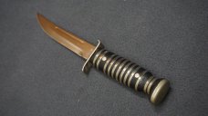 + VNTG RARE DECORA SOLINGEN GERMANY Fixed Blade Knife w/Orig Leather Sheath +