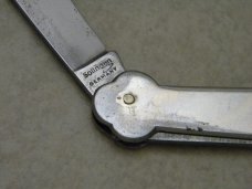 Friedr. Olbertz Solingen Germany "Beck's Beer" Metal Can Opener Knife