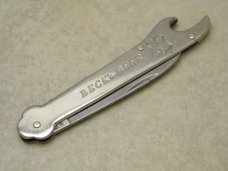 Friedr. Olbertz Solingen Germany "Beck's Beer" Metal Can Opener Knife