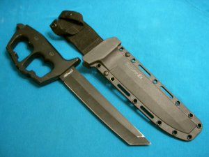 DISCONTINUED COLD STEEL CHAOS 3K-5 TANTO KNUCKLE D GUARD TACTICAL BOWIE DAGGER KNIFE