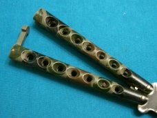 VINTAGE 1980&#39;S VALOR MIAMI USA 574 JAPAN BALISONG BATANGAS BUTTERFLY POCKET KNIFE FLIPPER