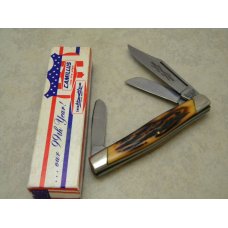 Camillus New York USA Sword Brand #78 Imitation Stag Stockman Knife NIB 1976