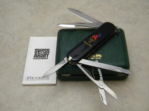 Victorinox Switzerland Stainless Rostfrei Atlanta 1996 Olympic Games Swiss Army Type Knife - NIB