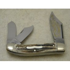 Fight'n Rooster Germany Stag 1 of 60 WBKC (Wheeler Basin) Fancy Whittler Knife