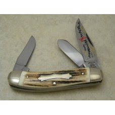 Fight'n Rooster Germany Stag 1 of 125 International Cutlery Club II Sowbelly Stockman Knife