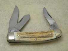 Fight'n Rooster Germany Stag 1 of 125 International Cutlery Club II Sowbelly Stockman Knife 