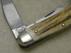 Fight'n Rooster Germany Stag 1 of 125 International Cutlery Club II Sowbelly Stockman Knife 