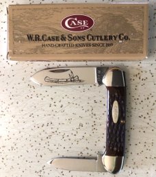 VINTAGE BONE CASE XX 62131 1976 CANOE POCKET KNIFE BEAUTIFUL