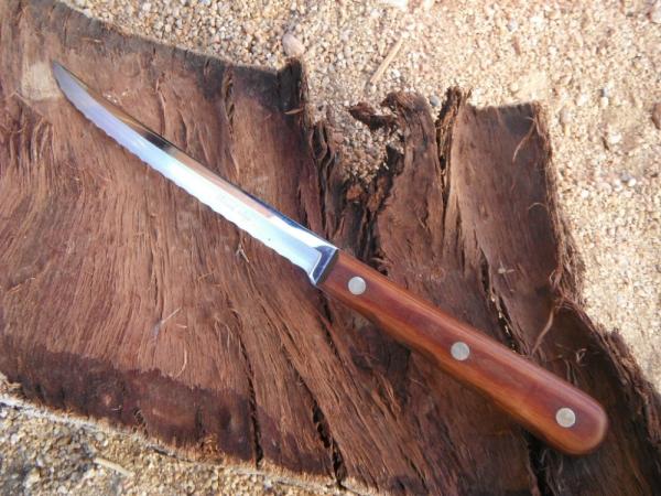 Vintage CASE XX m 204 6" BLADE Kitchen KNIFE w 3 Pin Handle Vintage CASE XX m 204 6" BLADE Kitchen KNIFE w 3 Pin Handle