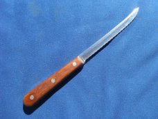 Vintage CASE XX m 204 6" BLADE Kitchen KNIFE w 3 Pin Handle