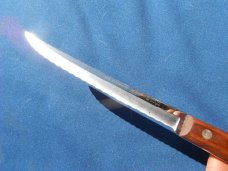 Vintage CASE XX m 204 6" BLADE Kitchen KNIFE w 3 Pin Handle