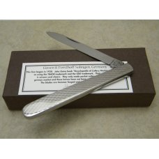 Giesen & Forsthopp Germany Engraved Metal 1/3 Serrated Letter Opener Knife NIB