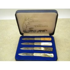 Frost Cutlery Surgical Steel Japan Little Doc Knife Set of 4 Miniature Knives - NIB