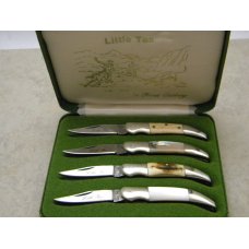 Frost Cutlery Surgical Steel Japan Little Tex Knife Set of 4 Miniature Knives - NIB