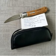 Bobby Toole Custom Mammoth Ivory Lambsfoot Knife, New, CPM-154 ,3 75" closed...some of the best