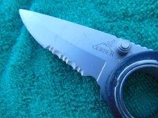 Vintage Gerber USA  Remix Folding Tactical  Knife.  Serrated Edge Knife Made in the USA!!!