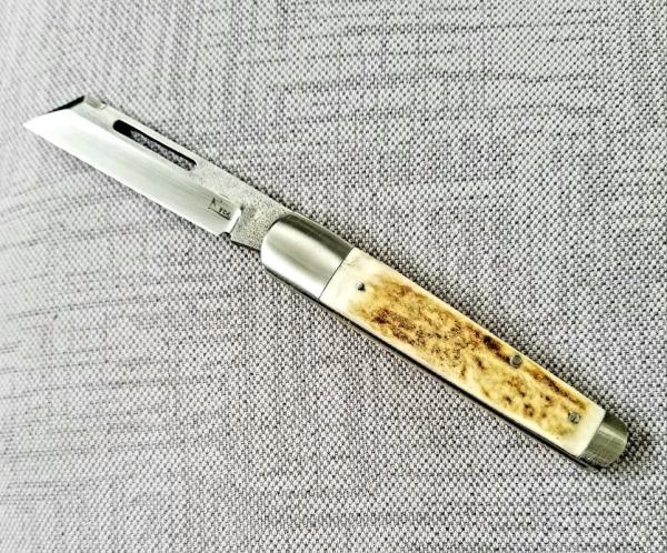 K'roo Custom Stag Sleeveboard. ,3.9" N680 with brut de force  look...one of only 3 stag ever