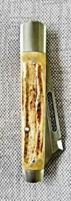 K'roo Custom Stag Sleeveboard. ,3.9" N680 with brut de force  look...one of only 3 stag ever