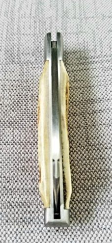 K'roo Custom Stag Sleeveboard. ,3.9" N680 with brut de force  look...one of only 3 stag ever