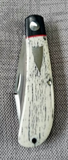 K'roo Custom Lanny clip,3.75..giraffe bone and micarta..rwl34.filed 