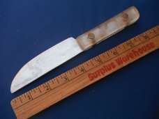 Set of 2 vintage handmade butcher / kitchen knives, Camp knife, field knife.  