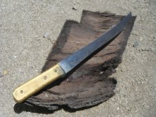Set of 2 vintage handmade butcher / kitchen knives, Camp knife, field knife.  