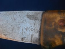 Set of 2 vintage handmade butcher / kitchen knives, Camp knife, field knife.  