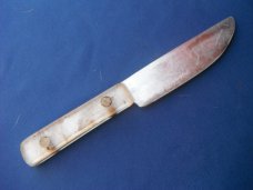 Set of 2 vintage handmade butcher / kitchen knives, Camp knife, field knife.  