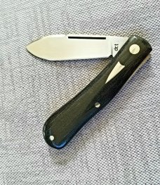 DrT custom Spear Dogleg Jack...black micarta and CPM-154..4" closed...simple perfection 