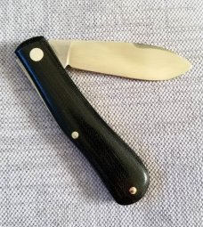 DrT custom Spear Dogleg Jack...black micarta and CPM-154..4" closed...simple perfection 