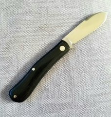 DrT custom Spear Dogleg Jack...black micarta and CPM-154..4" closed...simple perfection 